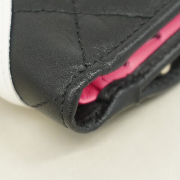 Chanel Cambon Wallet, Lambskin, Black and White, Women's - Picture 6 of 9